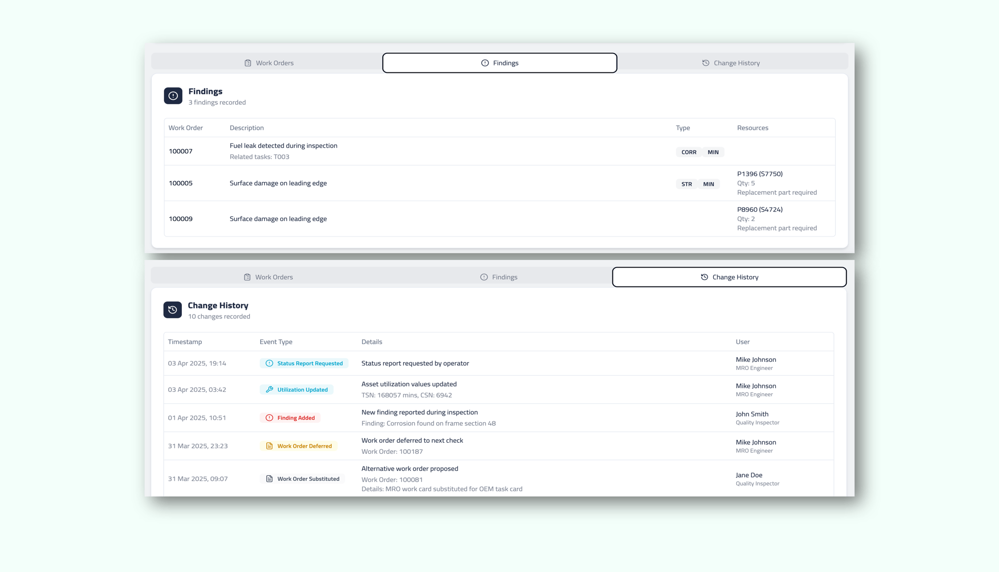DWP findings and changes