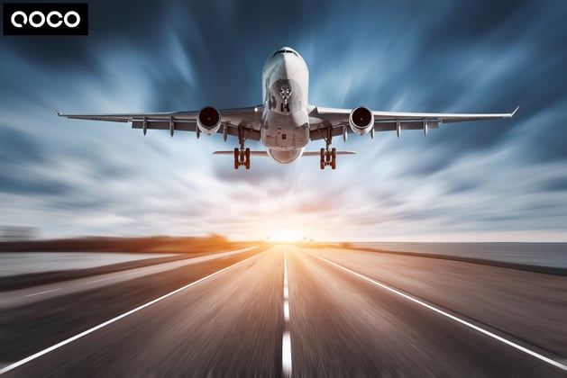 QOCO airplane take-off